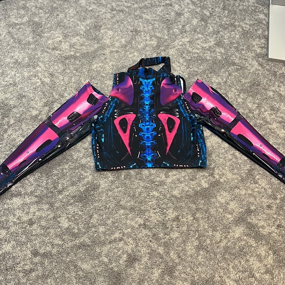 Badinka Cyberware Android Magenta long sleeve top and legging set XL - Picture 4 of 6